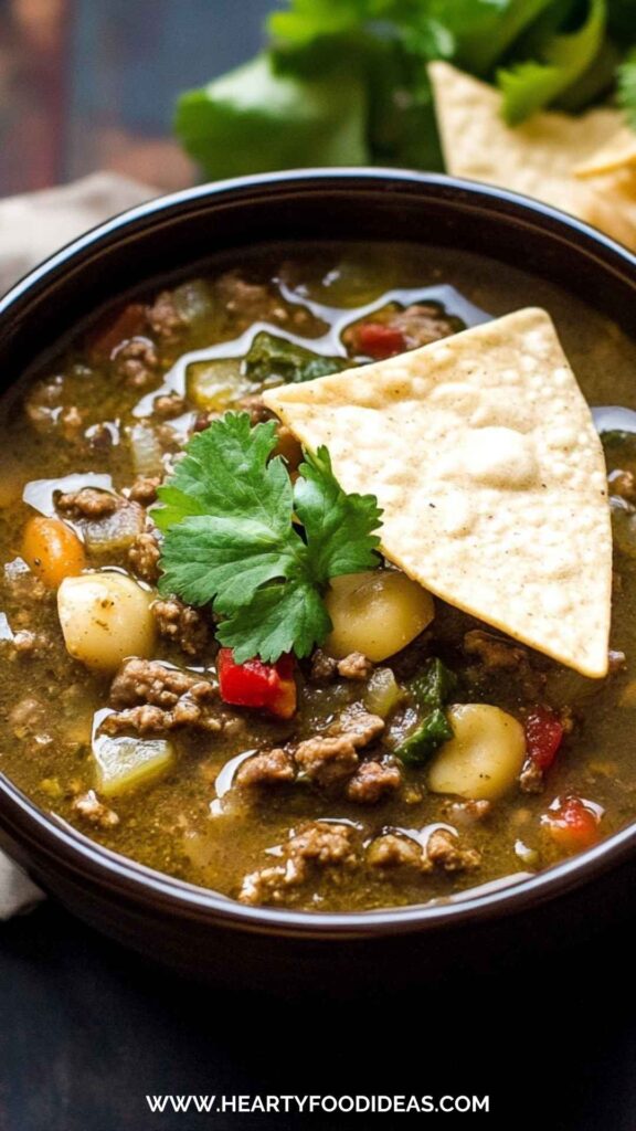 How To Make Ground Beef Green Chili 