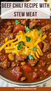 Beef Chili Recipe With Stew Meat – Hearty Food Ideas