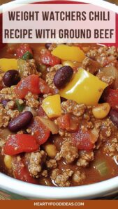 Weight Watchers Chili Recipe With Ground Beef – Hearty Food Ideas