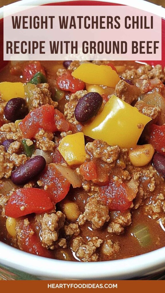 Weight Watchers Chili Recipe With Ground Beef