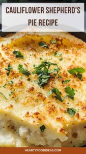 Cauliflower Shepherd’s Pie Recipe – Hearty Food Ideas