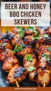 Beer And Honey BBQ Chicken Skewers – Hearty Food Ideas