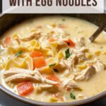 Creamy Chicken Noodle Soup Recipe With Egg Noodles
