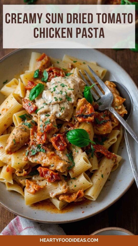 Creamy Sun Dried Tomato Chicken Pasta