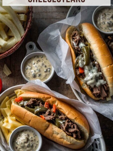 Crockpot Philly Cheesesteaks