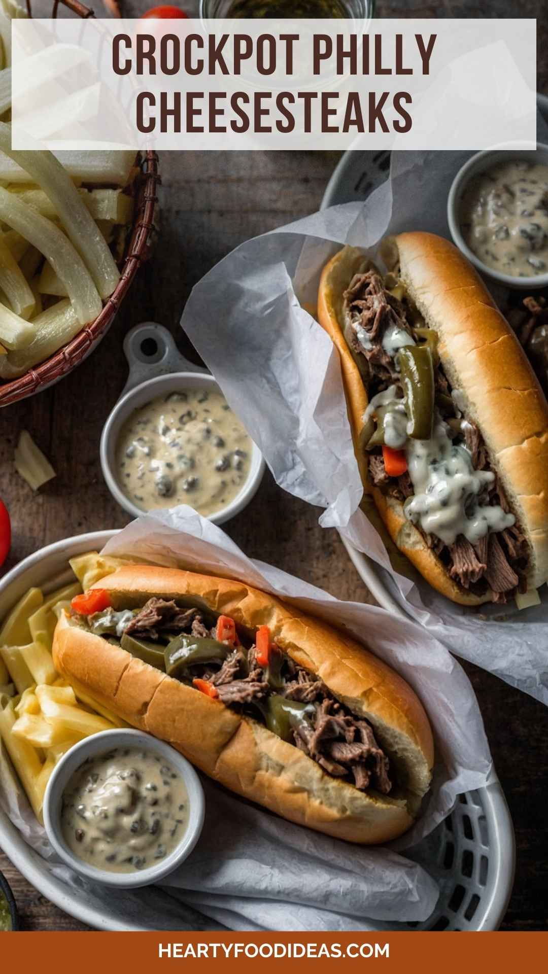 Crockpot Philly Cheesesteaks Crockpot Philly Cheesesteaks