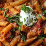 One Pot Tomato Basil Pesto Pasta