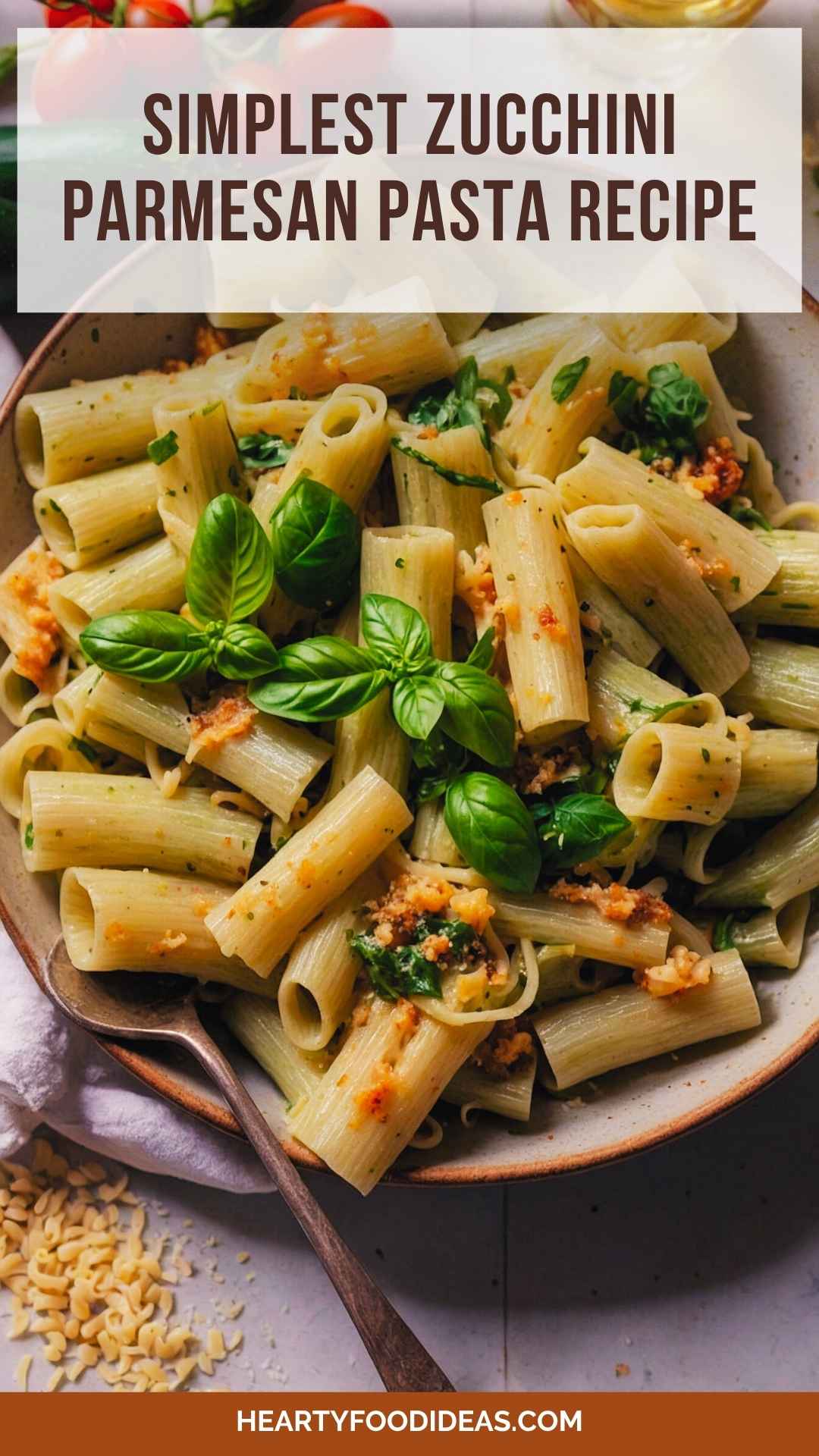 Simplest Zucchini Parmesan Pasta Recipe