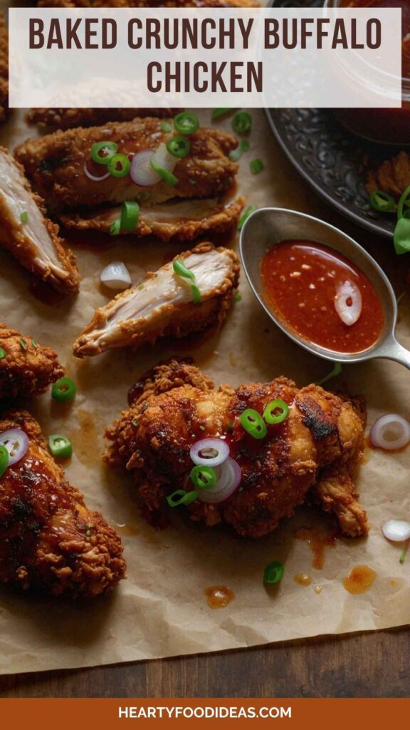 Baked Crunchy Buffalo Chicken
