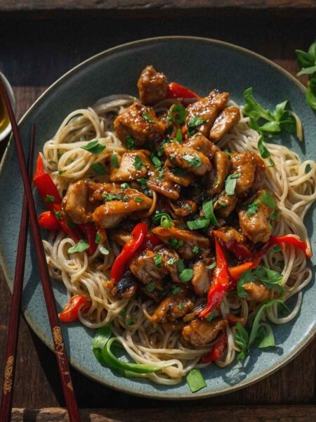 Garlic Chicken Noodles