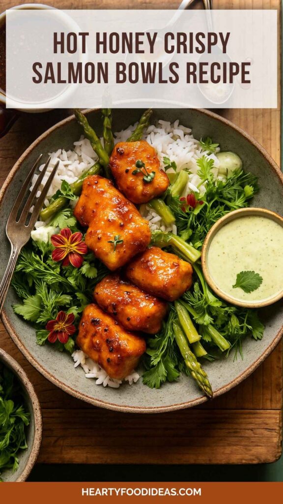 Hot Honey Crispy Salmon Bowls Recipe