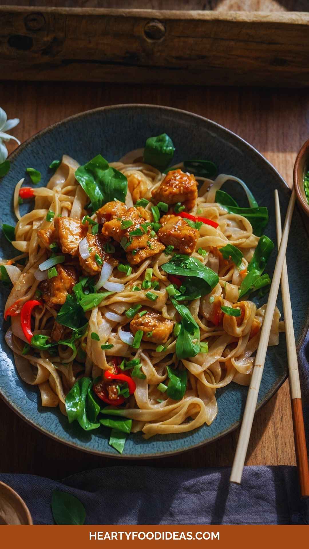 How to Make Garlic Chicken Noodles