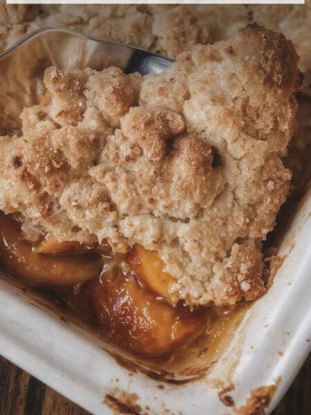 Brown Sugar Peach Cobbler