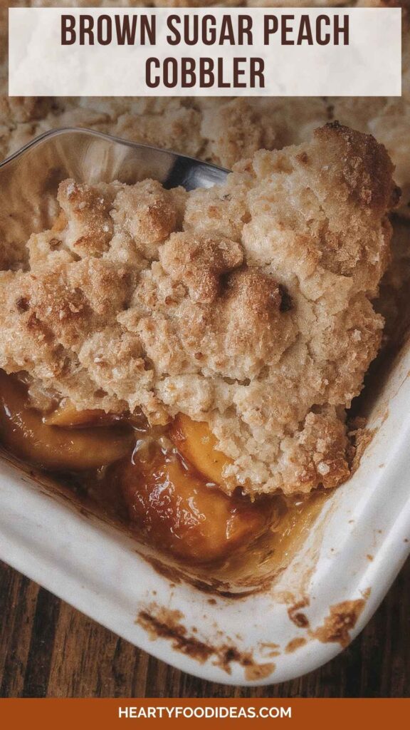 Brown Sugar Peach Cobbler