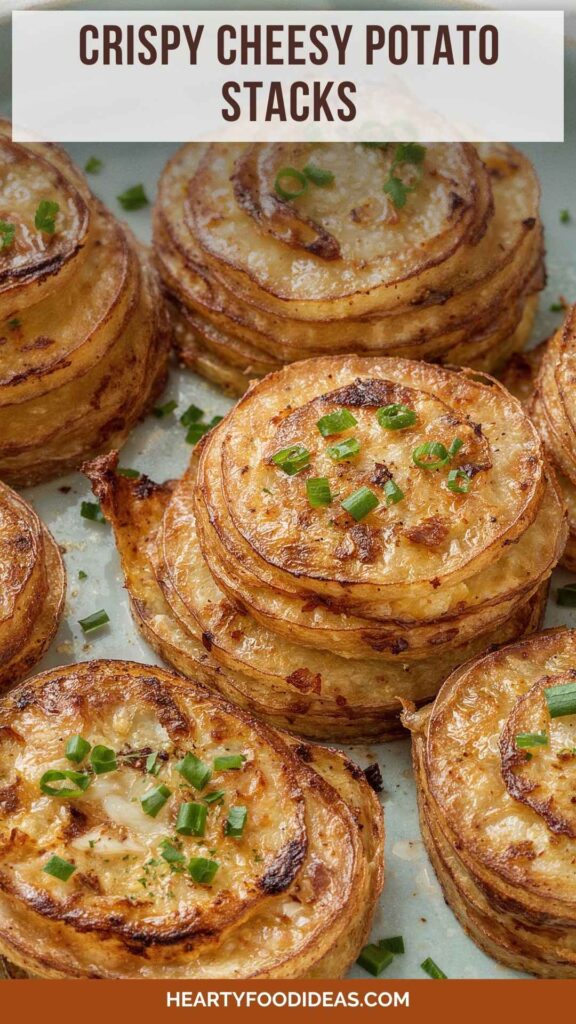 Crispy Cheesy Potato Stacks