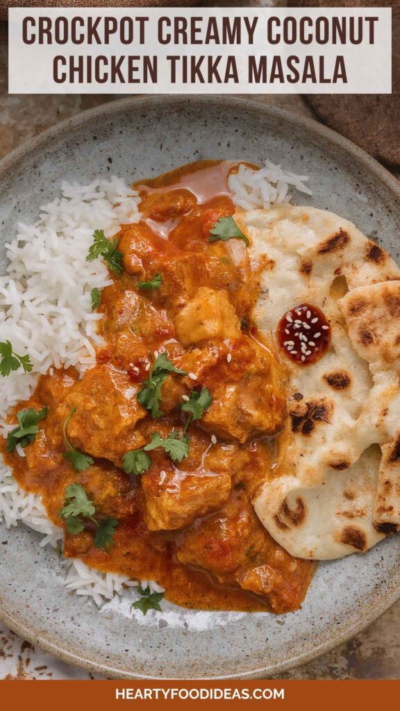 Crockpot Creamy Coconut Chicken Tikka Masala