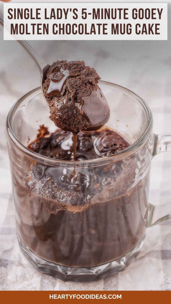 Single Lady's 5-Minute Gooey Molten Chocolate Mug Cake