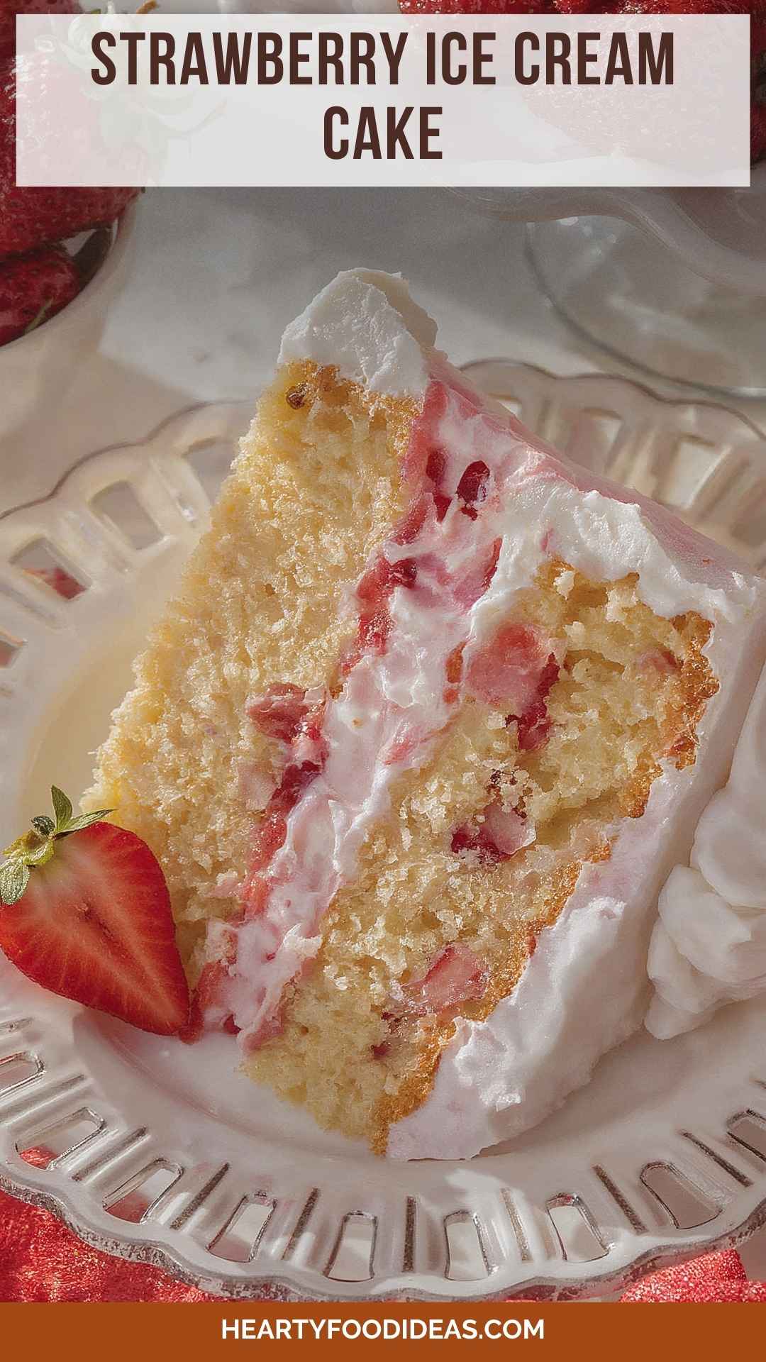 Strawberry Ice Cream Cake Strawberry Ice Cream Cake
