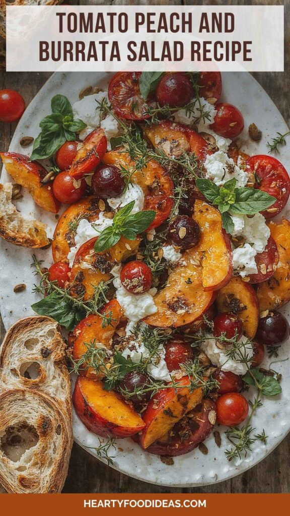 Tomato Peach And Burrata Salad Recipe