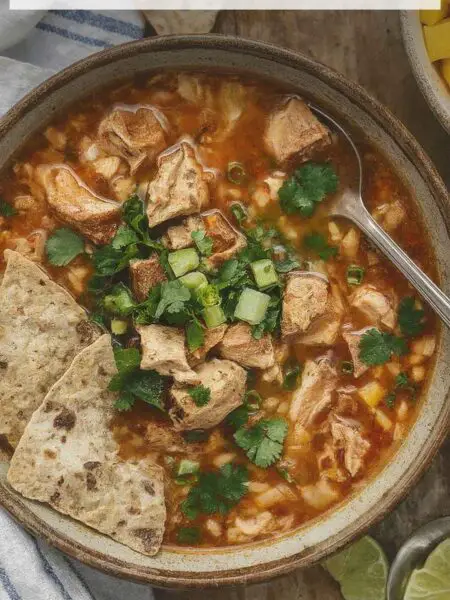 Crockpot Spicy Chicken Tortilla Soup