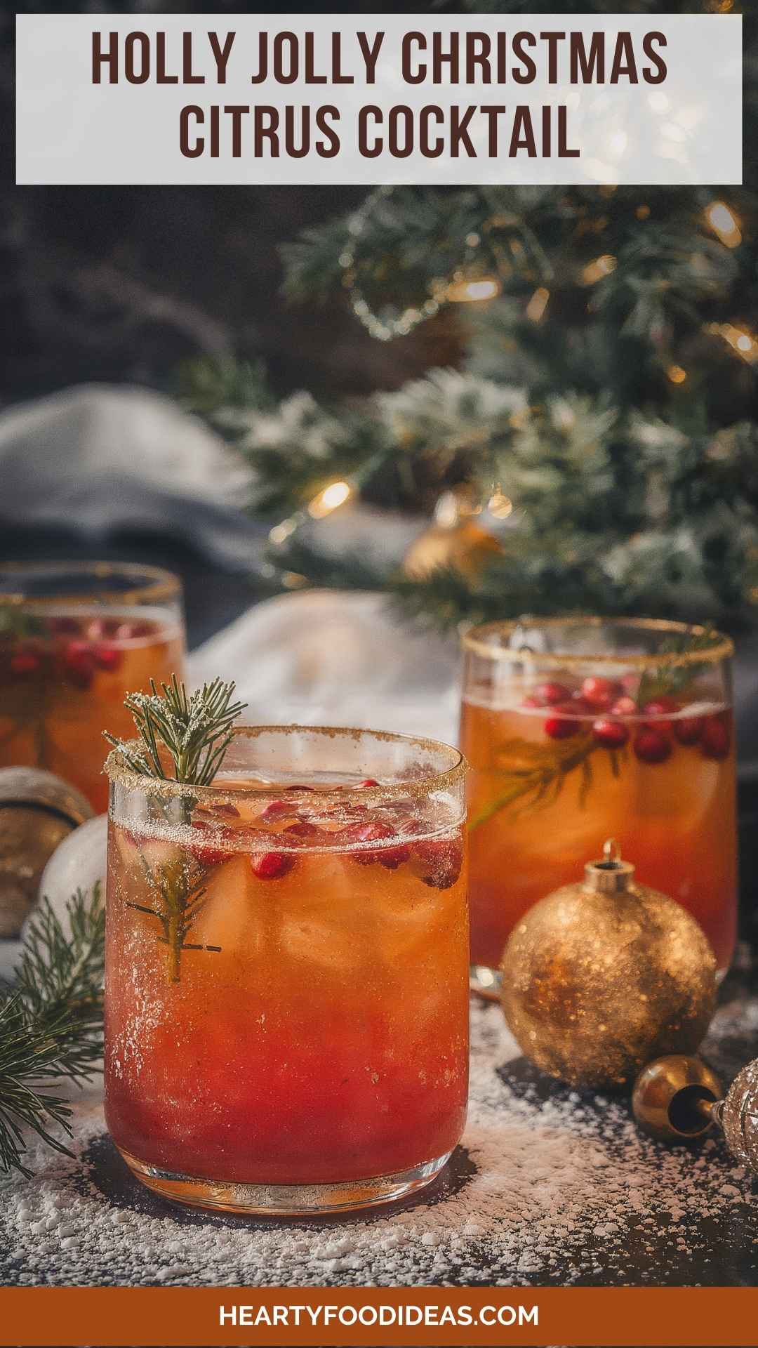 Holly Jolly Christmas Citrus Cocktail – Hearty Food Ideas