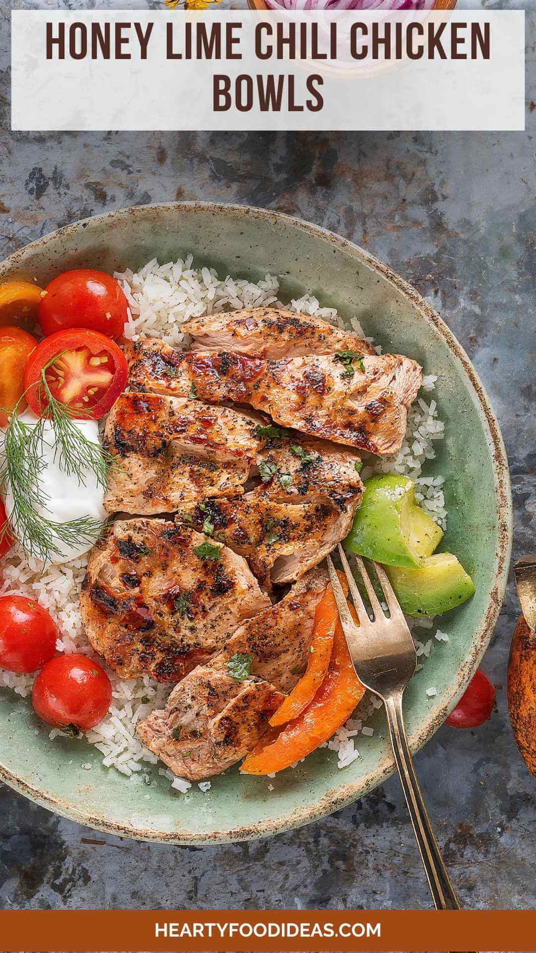 Honey Lime Chili Chicken Bowls