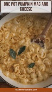 One Pot Pumpkin Mac and Cheese – Hearty Food Ideas