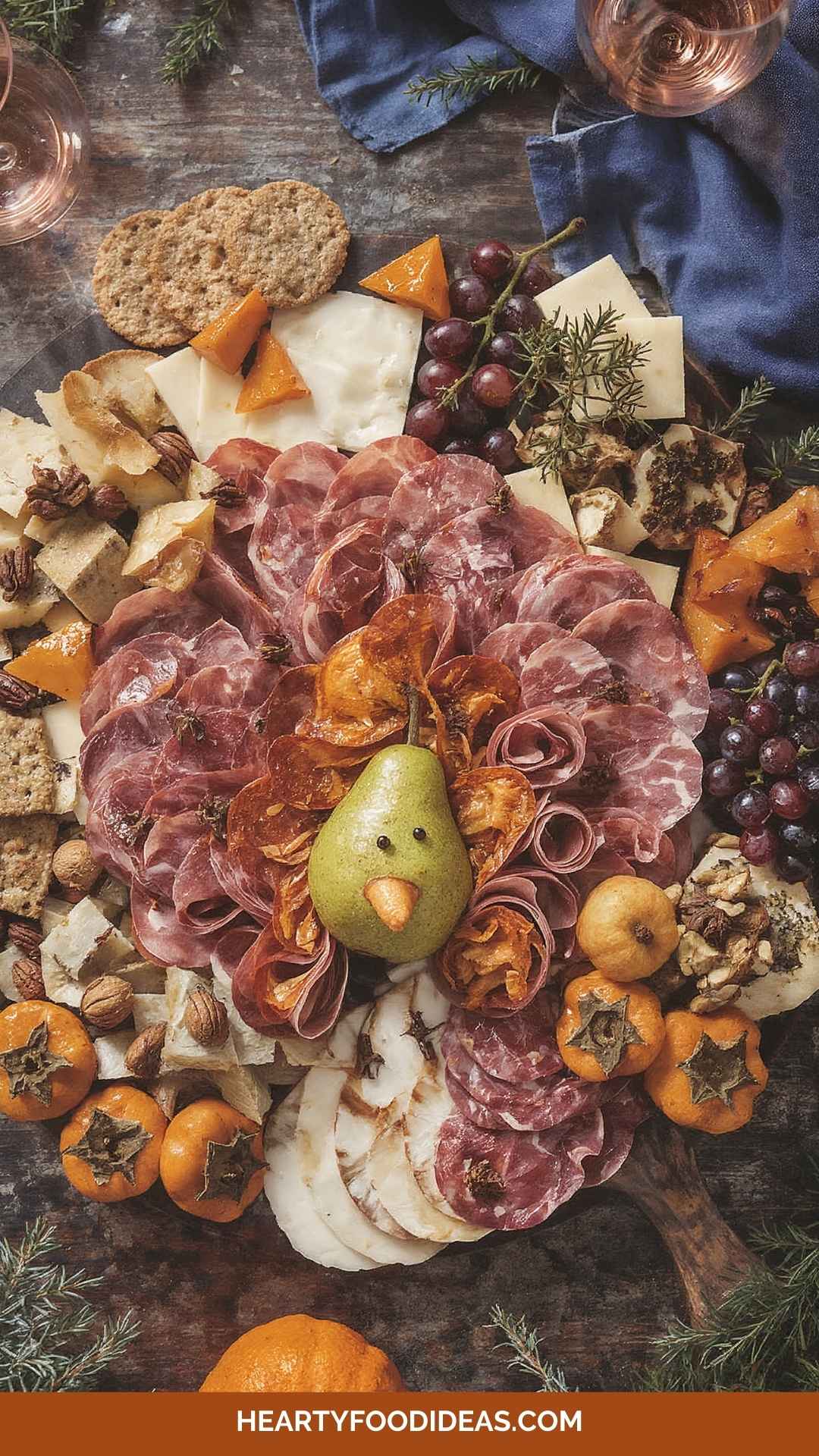 Best Thanksgiving Turkey Cheese Board
