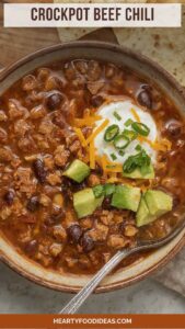 Crockpot Beef Chili – Hearty Food Ideas