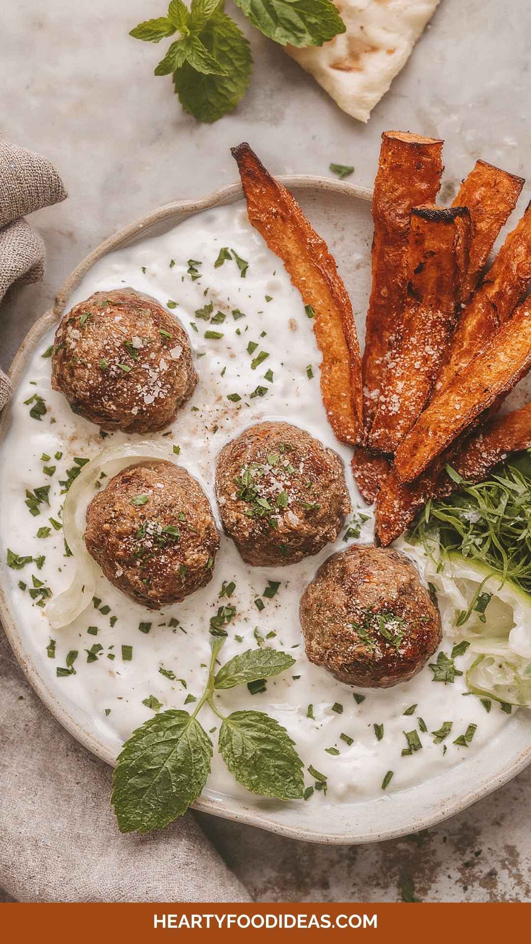 How to Make Sheet Pan Greek Meatballs How to Make Sheet Pan Greek Meatballs