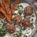 Sheet Pan Greek Meatballs