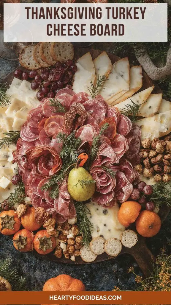 Thanksgiving Turkey Cheese Board