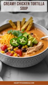Creamy Chicken Tortilla Soup – Hearty Food Ideas