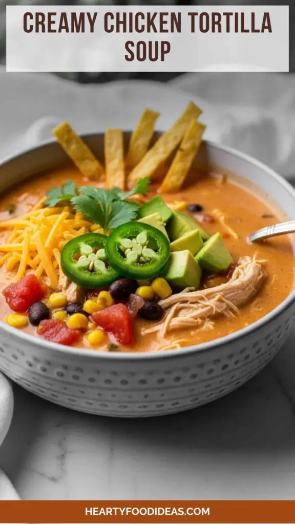 Creamy Chicken Tortilla Soup