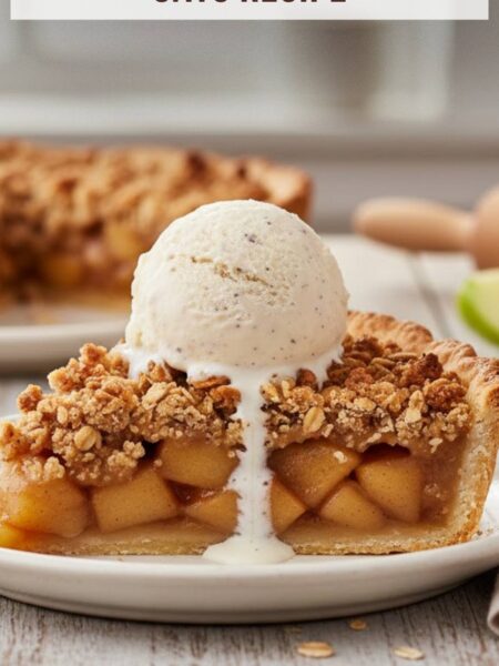 Apple Crumble Pie With Oats