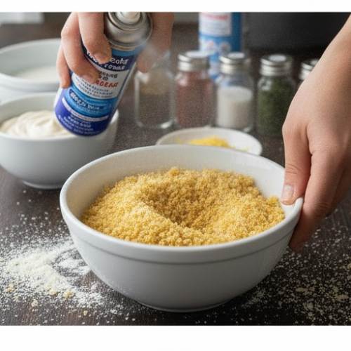 Step 6: Moisten the Breadcrumbs