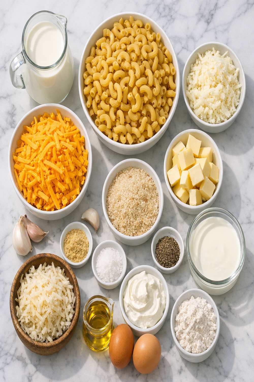 Baked Mac N Cheese Recipe ingredients