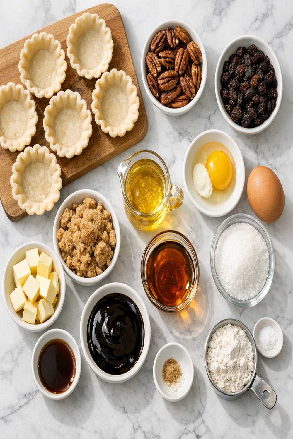 Butter Tart Recipe ingredients