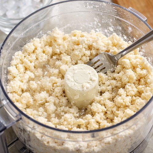 Step 2: Add Water and Bring the Dough Together