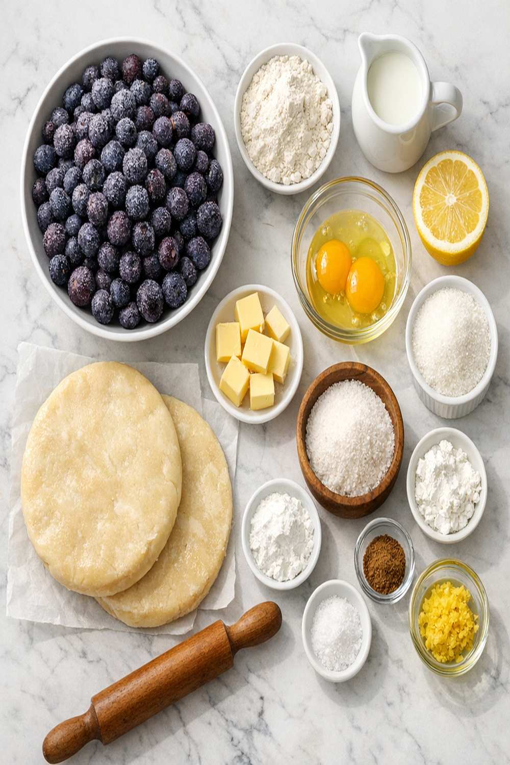 Blueberry Pie With Frozen Berries Recipe ingredients