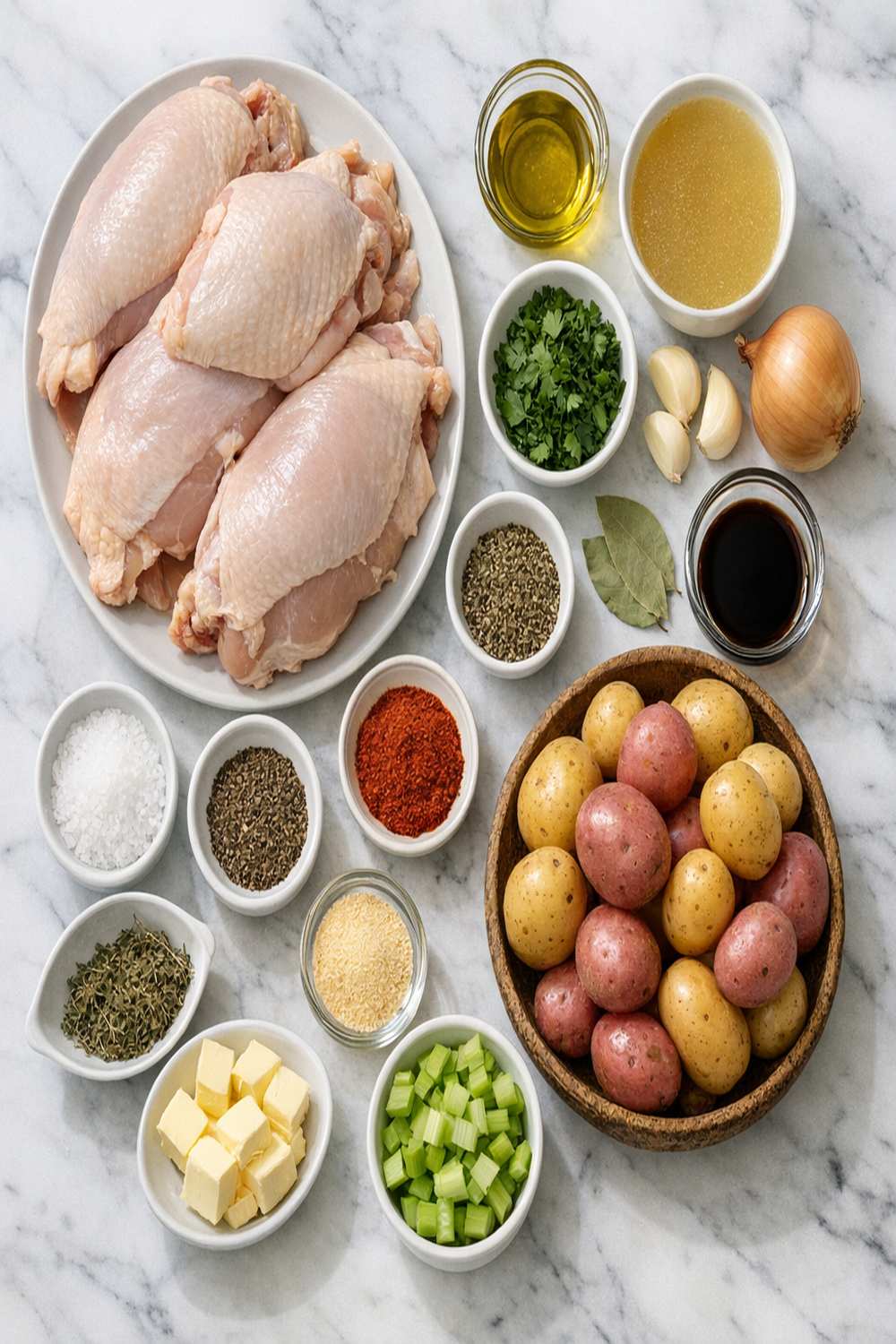 Bone In Chicken Breast Slow Cooker Recipe ingredients
