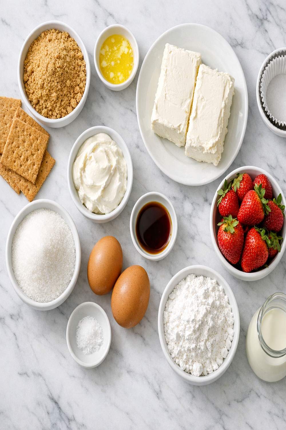 Cheesecake Cupcakes Recipe ingredients