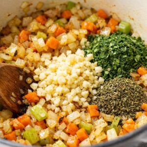 Chicken Brown Rice Soup Recipe step 2