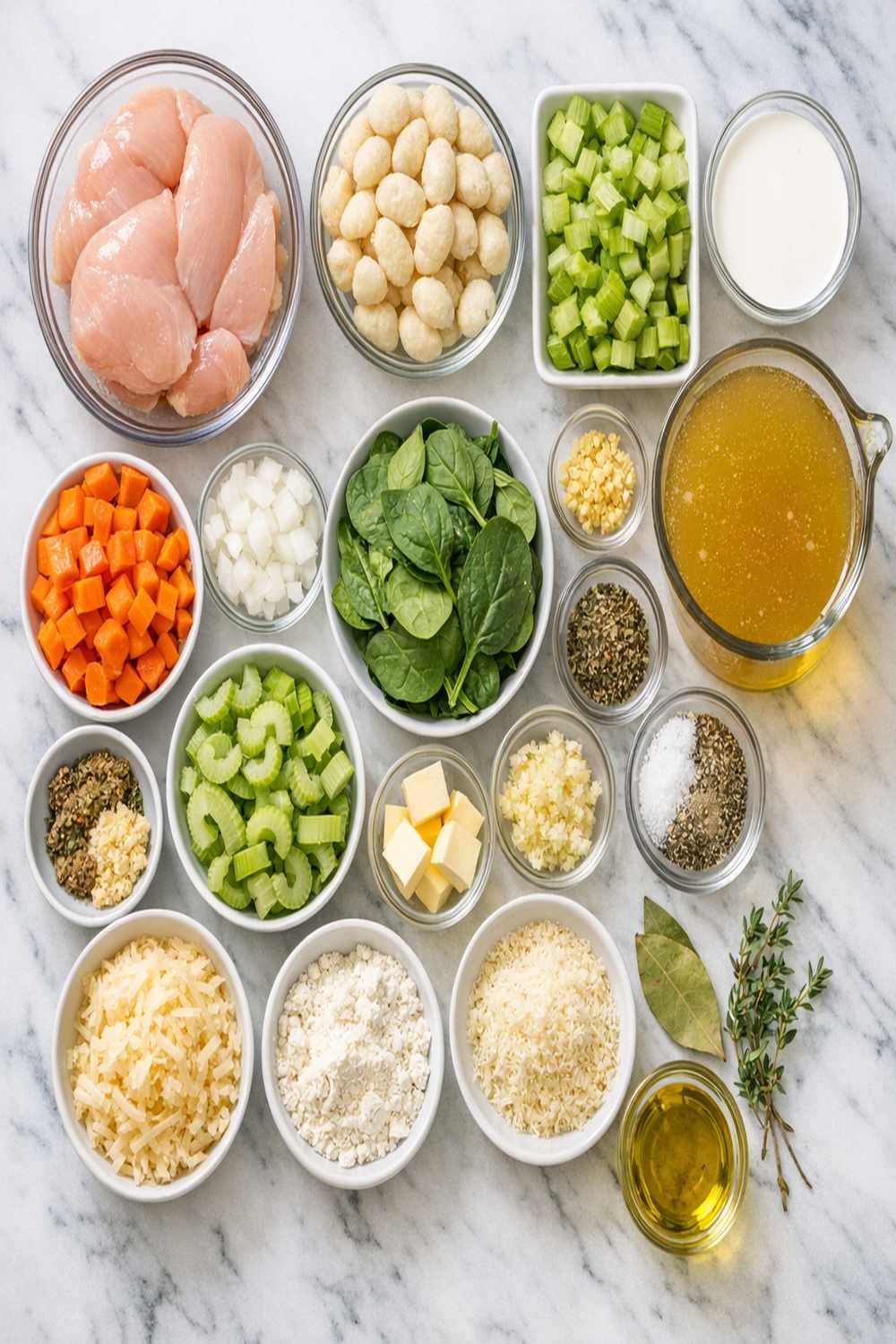 Chicken Gnocchi Soup Crockpot Recipe ingredients