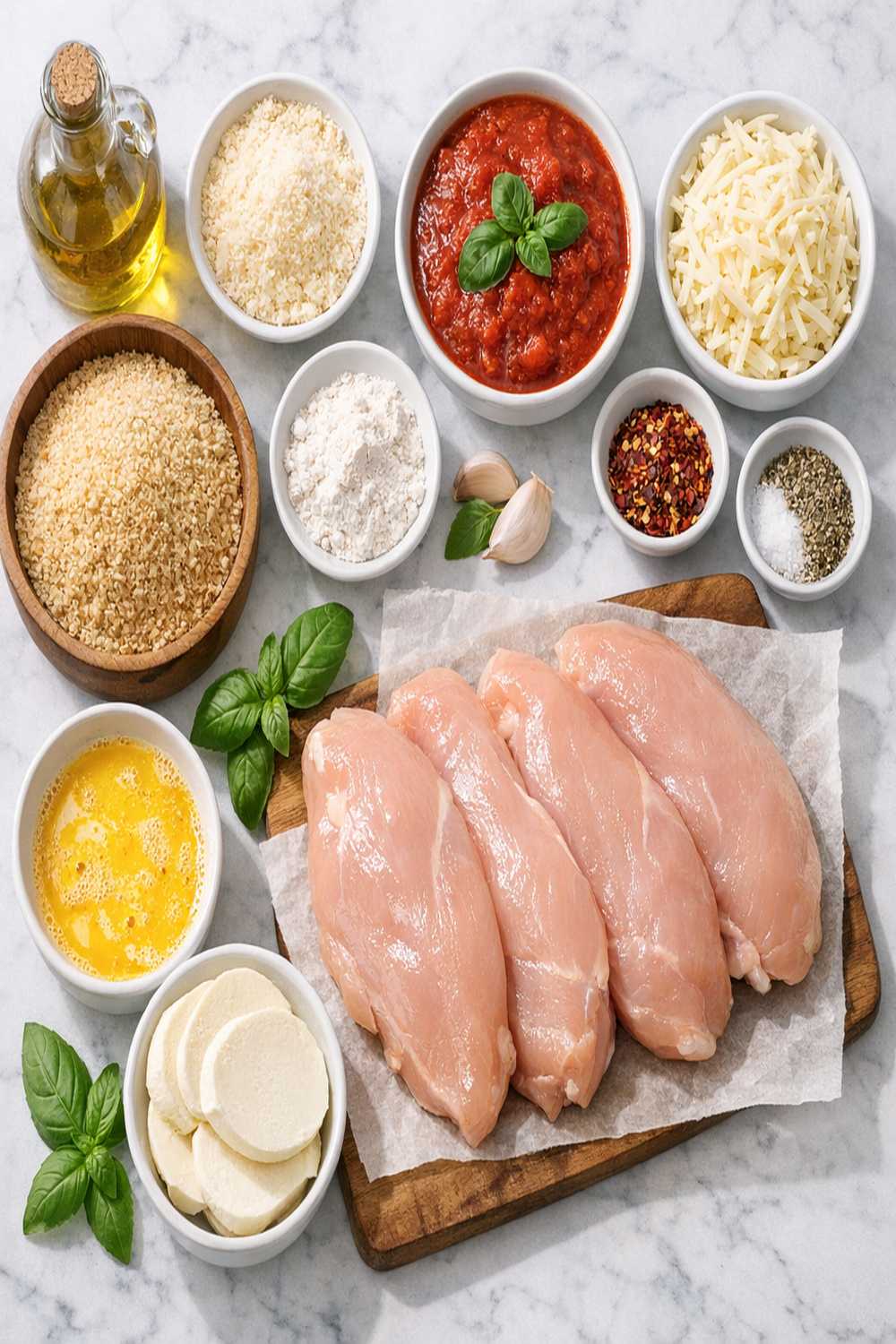 Chicken Parm Air Fryer Recipe ingredients