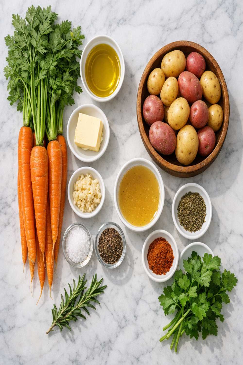Carrots And Potatoes Recipe ingredients