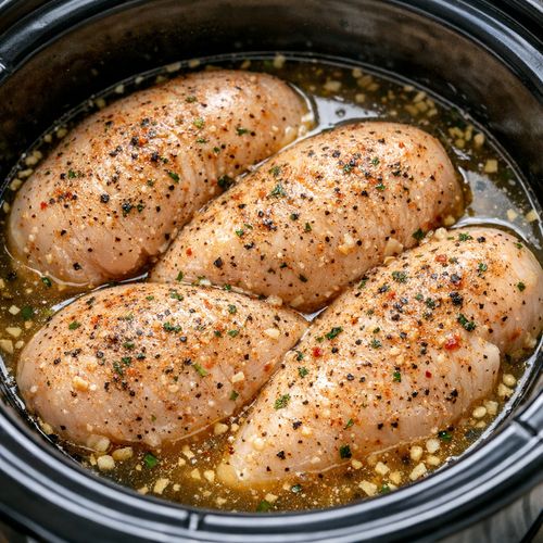 Step 4: Arrange Chicken in the Crockpot