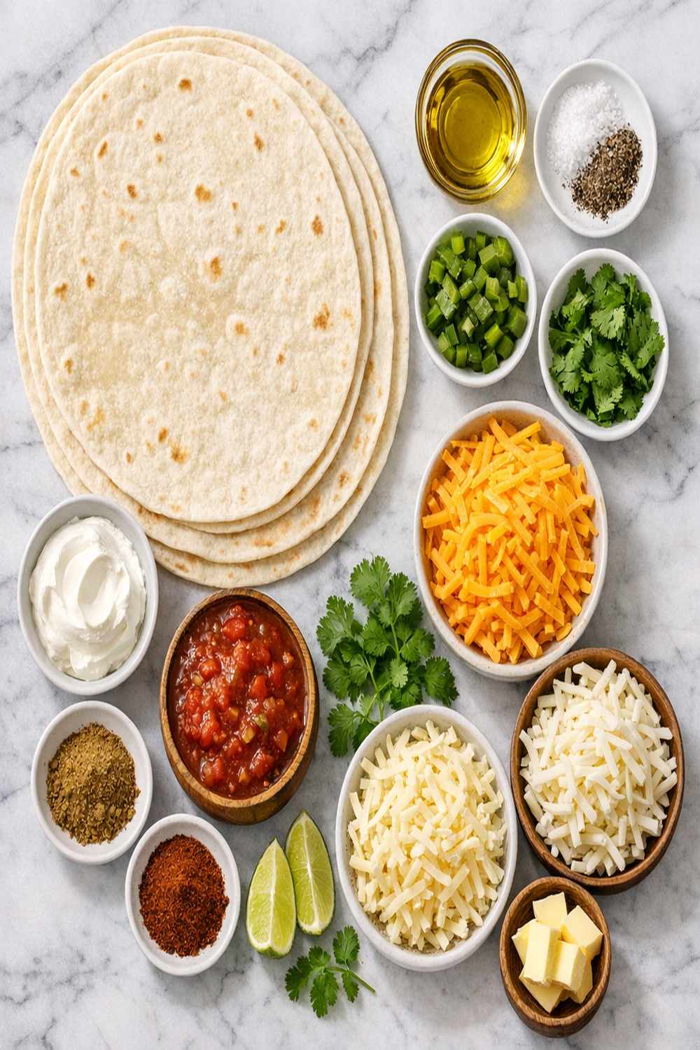Cheese Quesadilla Recipe ingredients
