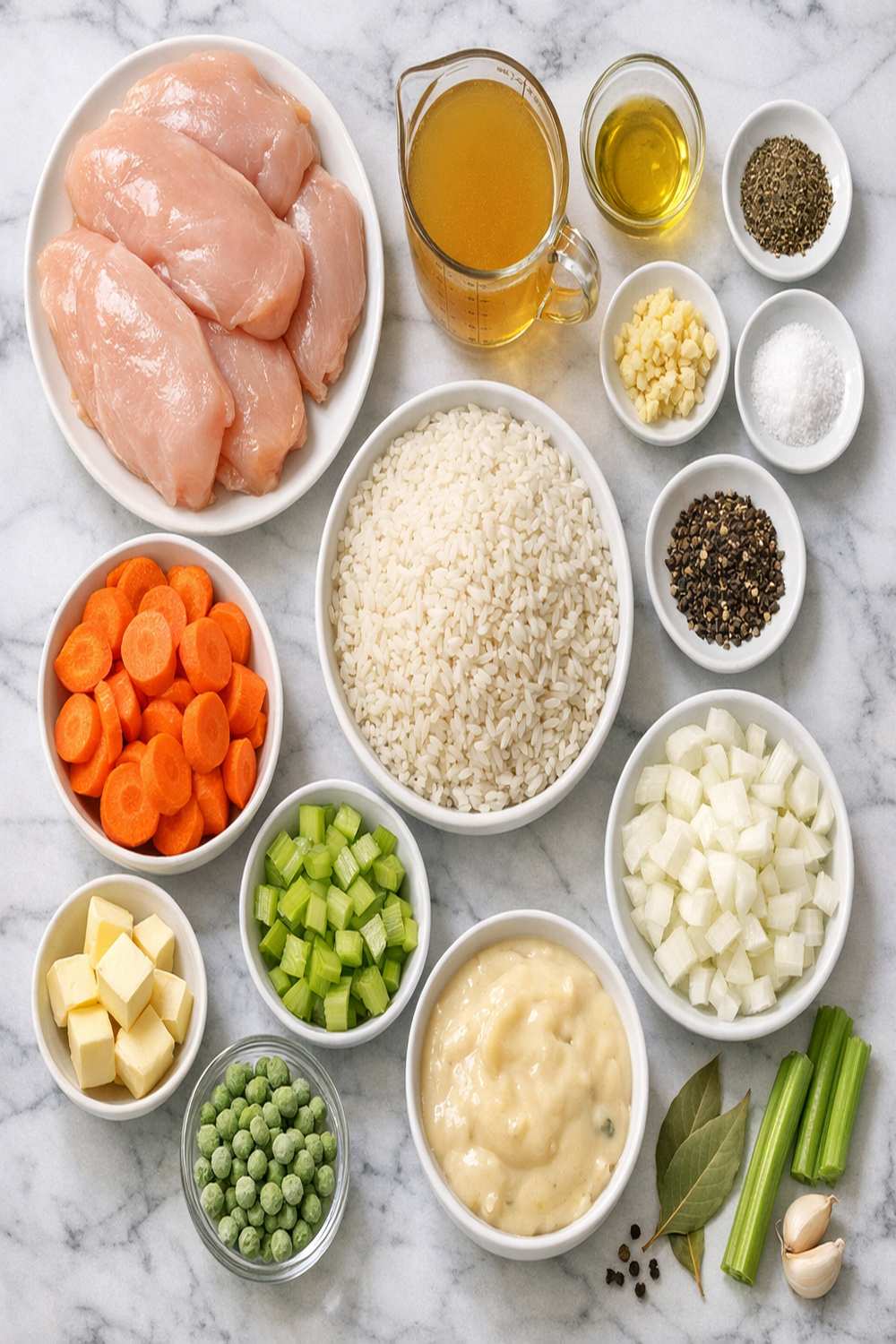 Chicken And White Rice Crock Pot Recipe ingredients