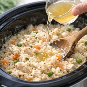 Easy Chicken White Rice Crock Pot Recipe step 5